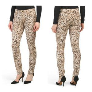 NWT Roberto Cavalli Skinny Jeans Leopard Print 42